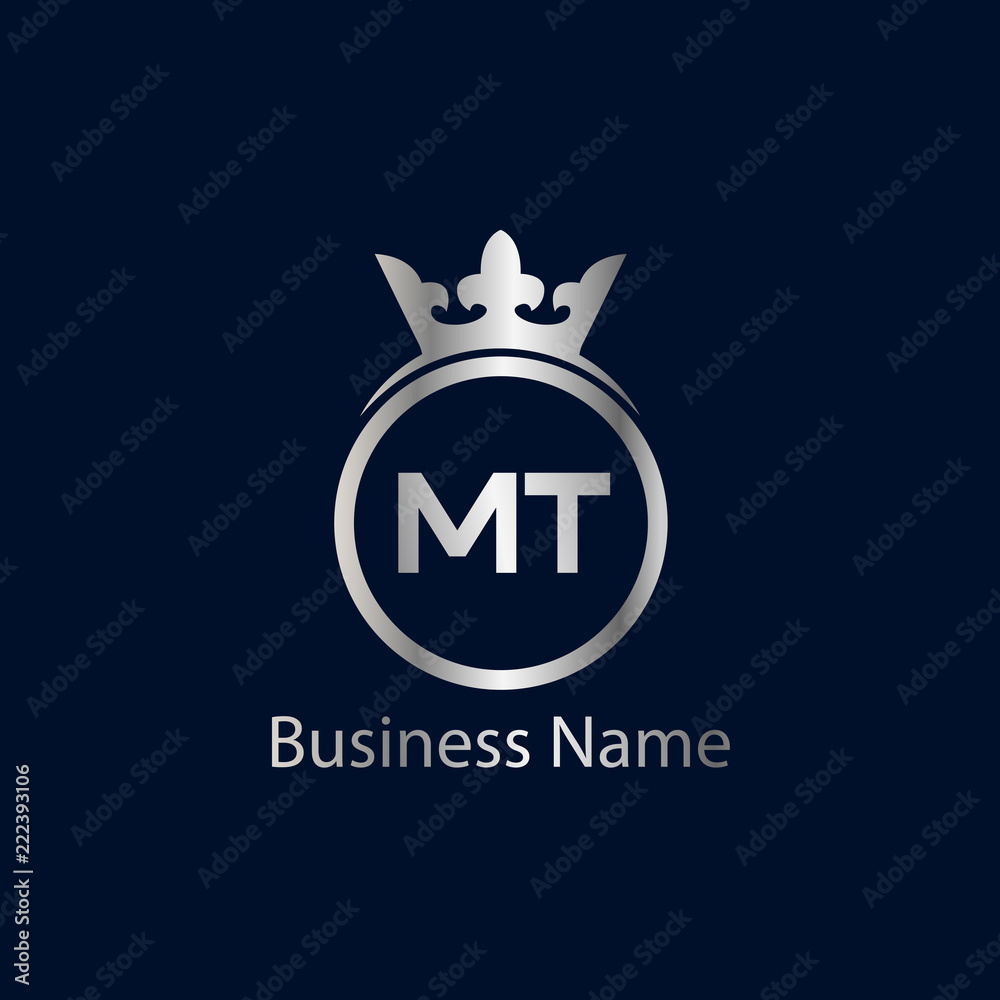 Initial Letter MT Logo Template Design Initial Letter MT Logo Template Design
