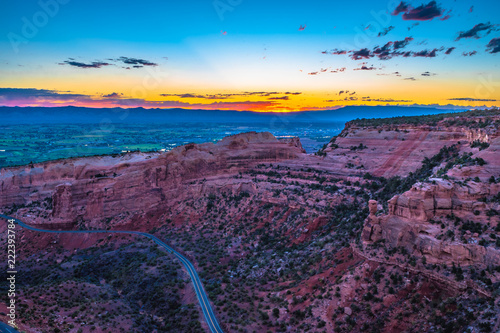 Beautiful Sunrise Hike at the Colorado National Monument in Grand Junction, Colorado
