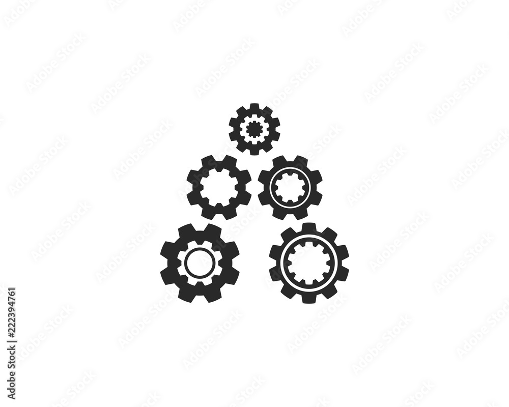 Gear vector icon illustration Gear vector icon illustration