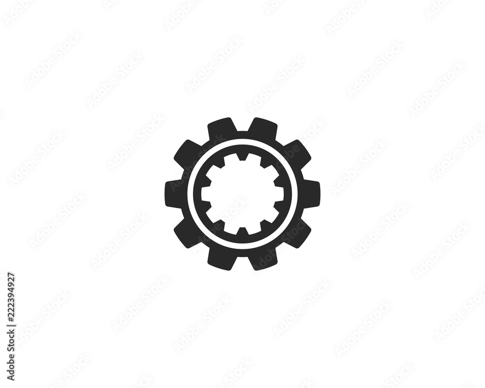 Gear vector icon illustration