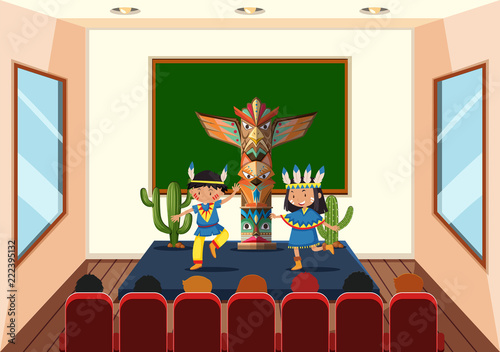 Children in dance class