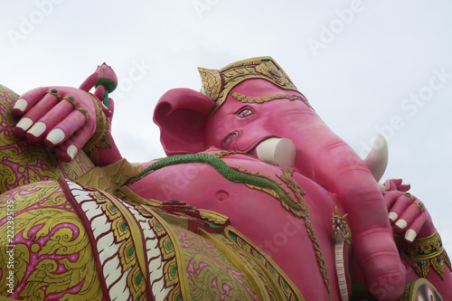 Pink Ganesh relaxing