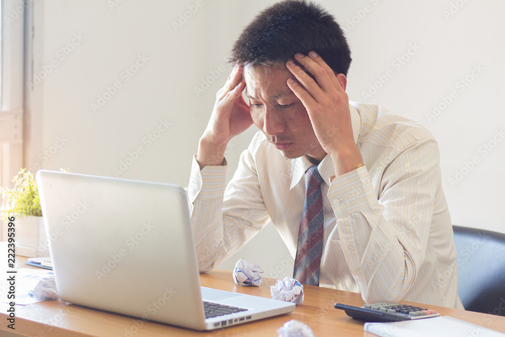 Stress at work, failure to work, business failure. Stress at work, failure to work, business failure.