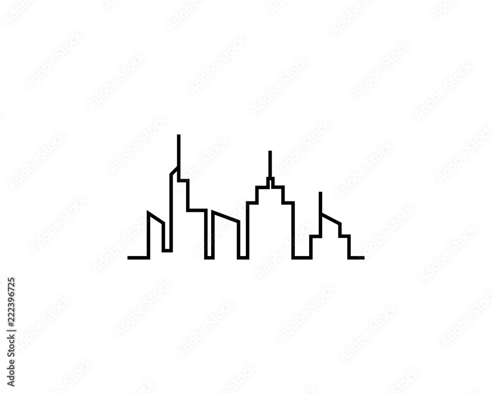 Obraz premium Modern City skyline