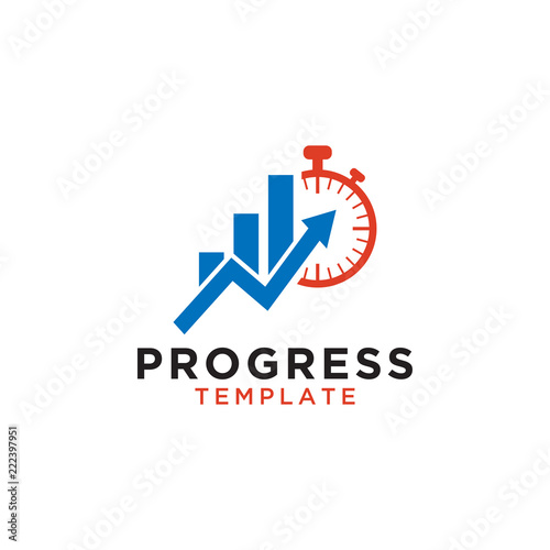 Rapid rising up statistic bar business consulting logo