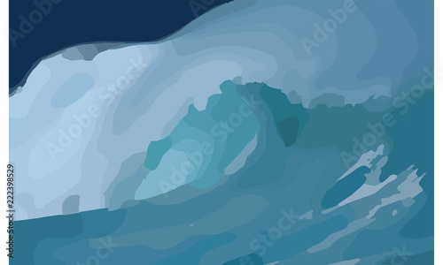 sea wave pattern, vector