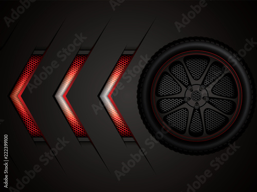 Racing car wheel