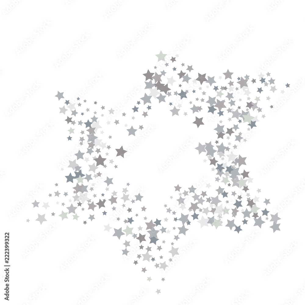 Silver star vector banner. Simple form. Template , card, vip, exclusive, certificate, gift luxury privilege voucher store present shopping Silver star vector banner. Simple form. Template , card, vip, exclusive, certificate, gift luxury privilege voucher store present shopping