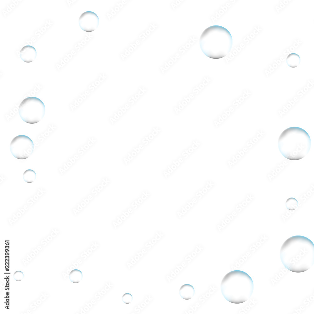 Underwater fizzing air bubbles on white background. Fizzy sparkles in water, sea, aquarium, ocean. Effervescent drink. Undersea vector texture. Underwater fizzing air bubbles on white background. Fizzy sparkles in water, sea, aquarium, ocean. Effervescent drink. Undersea vector texture.