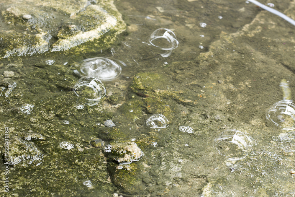 The bubbles in the natural The bubbles in the natural