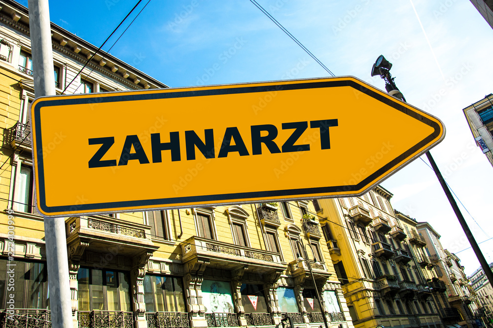 Obraz premium Schild 285 - Zahnarzt