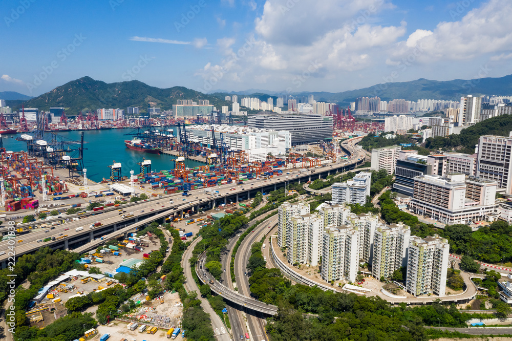 Obraz premium Kwai Tsing Container Terminals