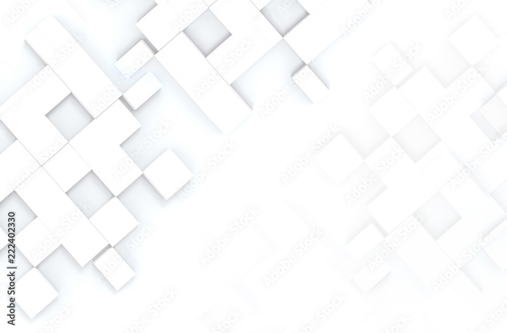3d rendering. random square shape box pattern on copy space background. 3d rendering. random square shape box pattern on copy space background.