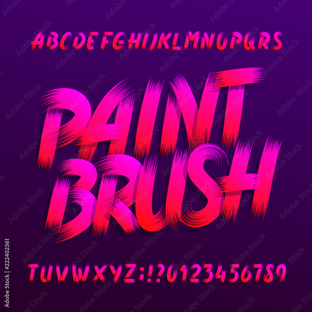 Paint on sale brush letters