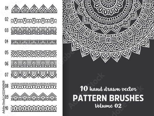 Brush collection with Mandala