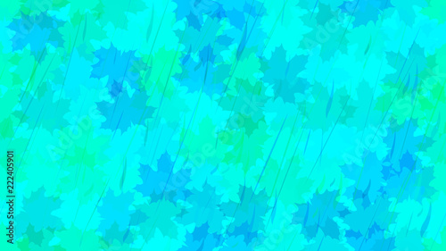 Falling maple leaves, raindrops. Autumn background. The idea of design of tiles, wallpaper, packaging, textiles, background.