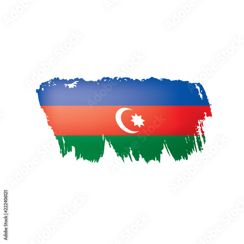 Azerbaijan flag  vector illustration on a white background