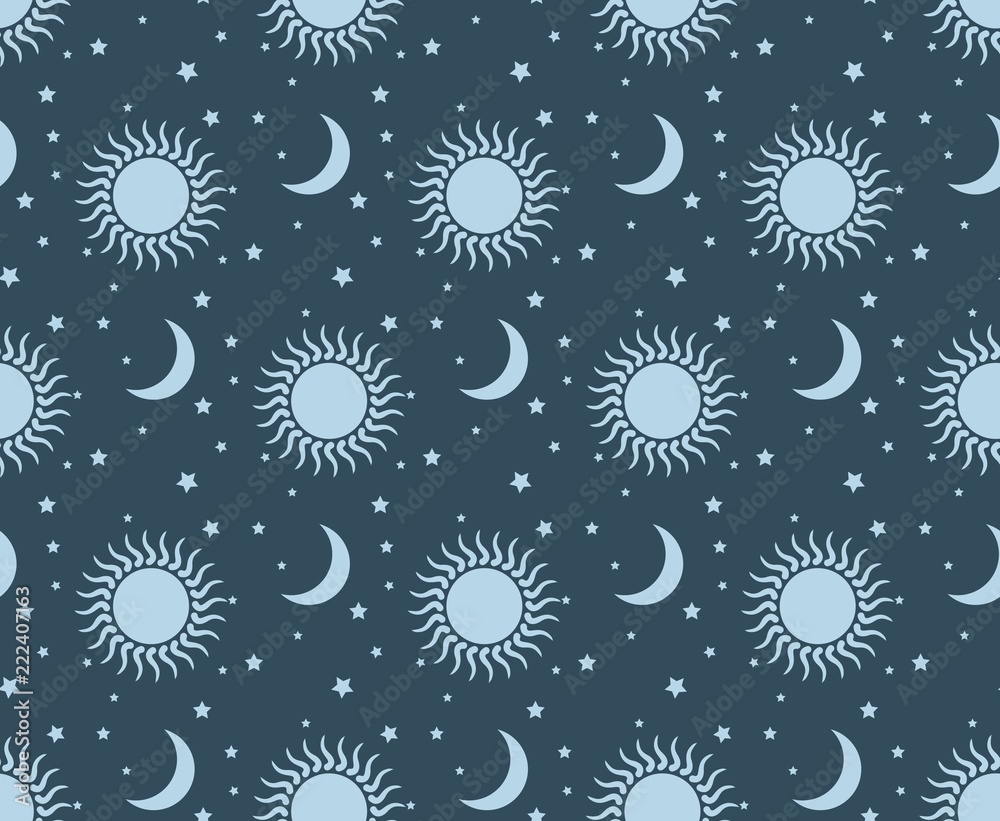 Background with sun and moon. Background with sun and moon.