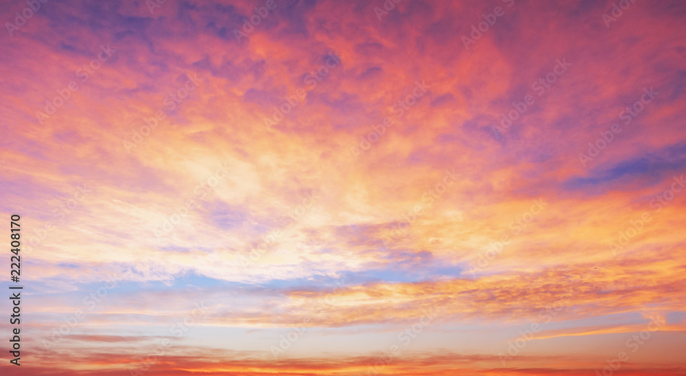 Season concept: Sky autumn sunrise background