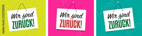 Wir sind zurück