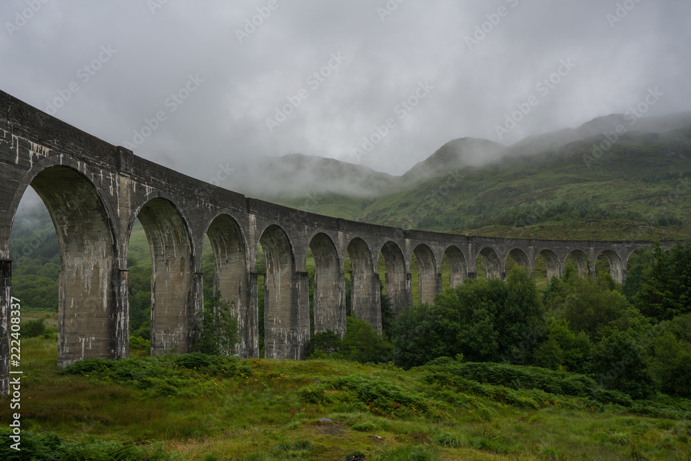 Glenfinnan Viaduct is a railway bridge on the West Highland Line near the top of Loch Shiel in the West Highlands of Scotland