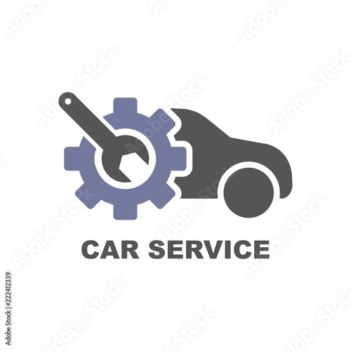 Car service Icon. Care repair logo. EPS