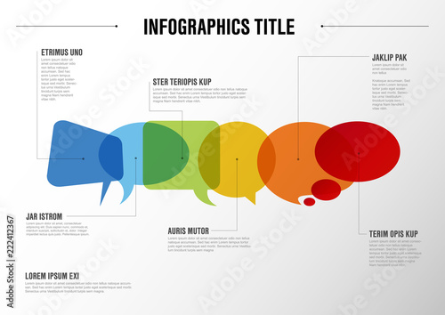 Communication concept infographic
