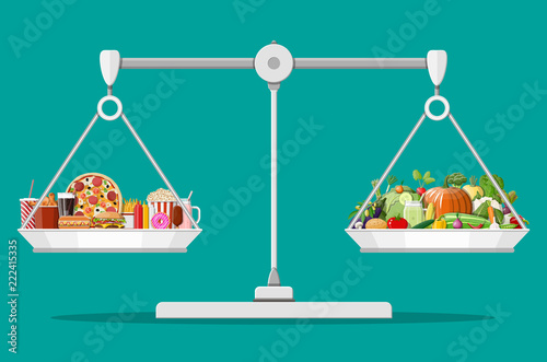 Greasy cholesterol vs. vitamins food