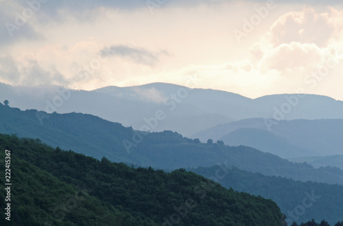 Mountain landscape in Turkish countryside