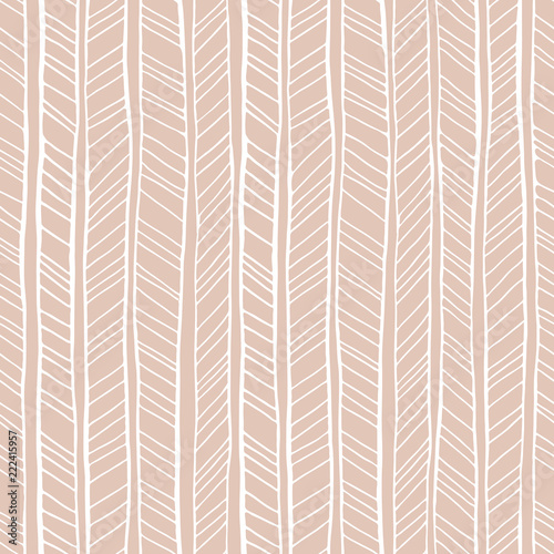 White hand drawn irregular tribal chevron background vector seamless pattern. Fresh geometric drawing