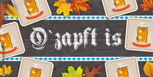 Oktoberfest Bierbank O'zapft Is