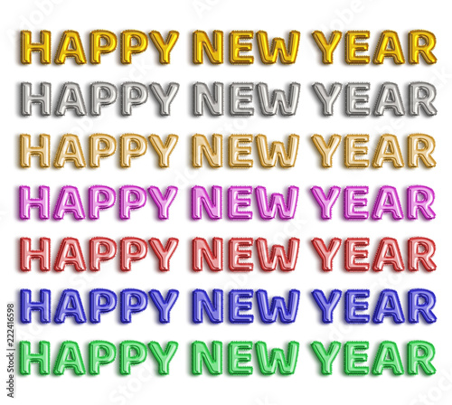 Happy New Year foil balloon...