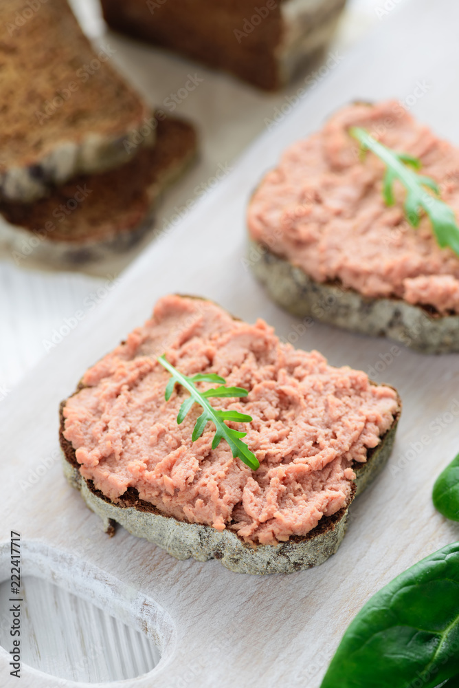 Sandwiches with vegan pate Sandwiches with vegan pate