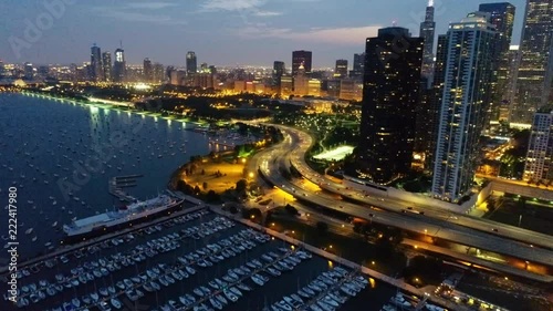 Chicago Night Aerials