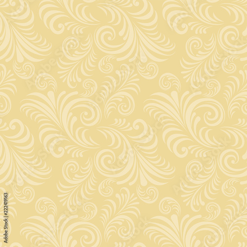 Seamless floral pattern background. Paper cut out seamless floral pattern.