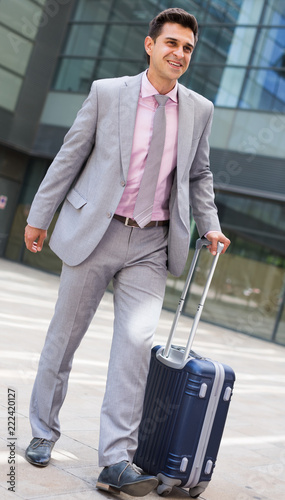 Slika na platnu Businessman going to business trip