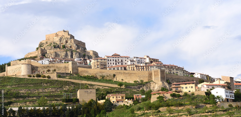 view of Morella, Castellon province,Spain