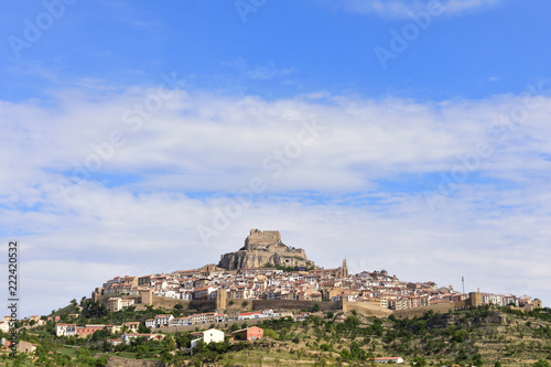 view of Morella, Castellon province, Spain