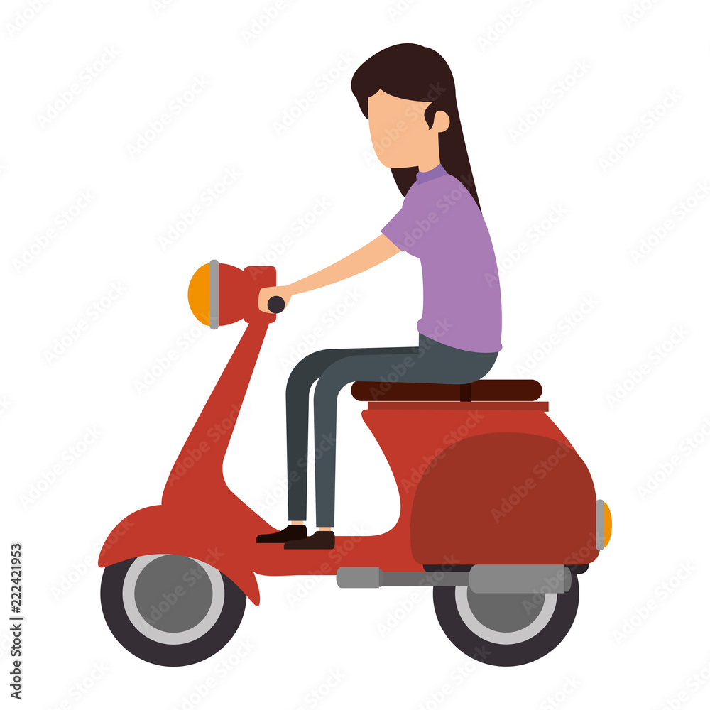 woman driving scooter motorcycle woman driving scooter motorcycle