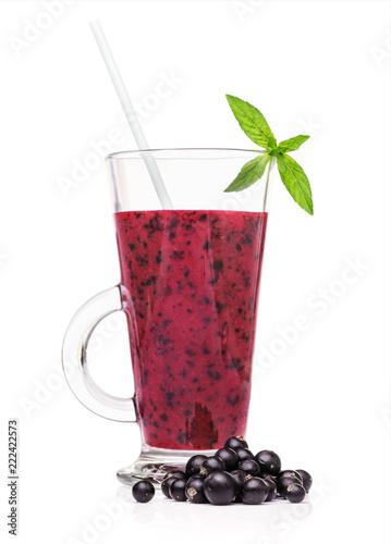 Fresh Black currant homemade smoothies