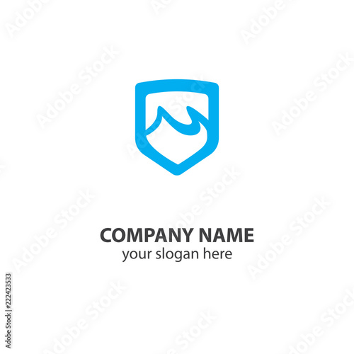 Free Download shield logo design element, shield logo design template - GFXLoad