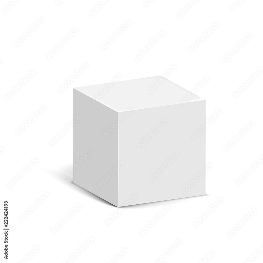 Cube isolated on white background. Vector illustration. Cube isolated on white background. Vector illustration.