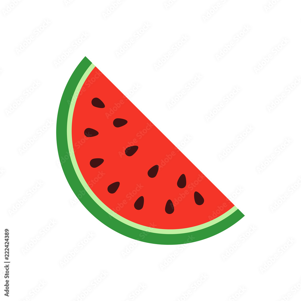 watermelon icon isolated on white background. Vector illustration. watermelon icon isolated on white background. Vector illustration.