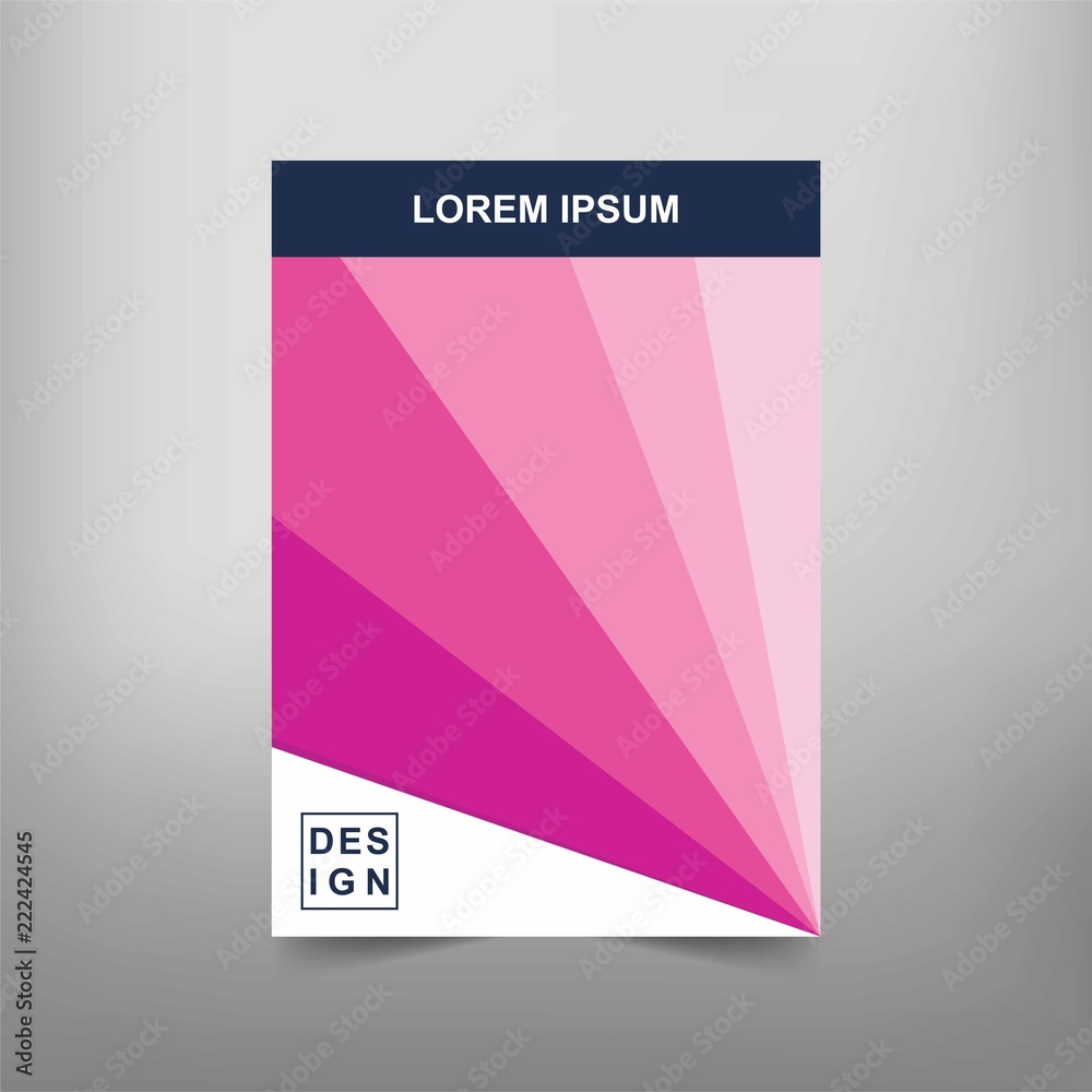 Fototapeta premium Modern Vector abstract book cover template. Vector of modern abstract background
