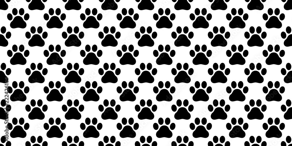 Dog Paw seamless pattern vector footprint french bulldog cat kitten bear puppy scarf isolated cartoon repeat wallpaper tile background illustration Dog Paw seamless pattern vector footprint french bulldog cat kitten bear puppy scarf isolated cartoon repeat wallpaper tile background illustration