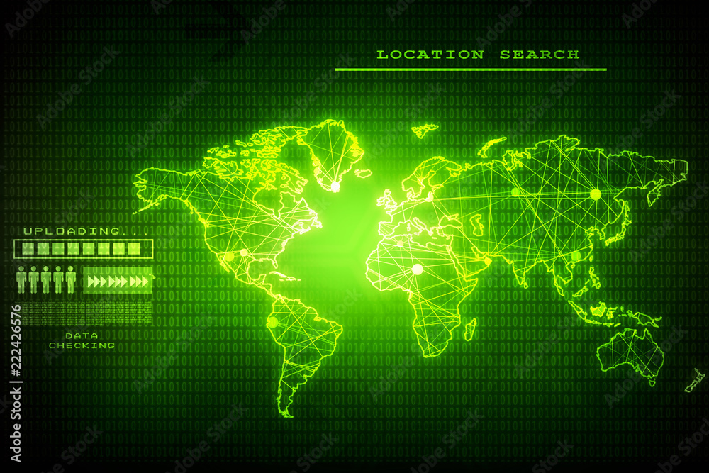 2d illustration world map abstract background 2d illustration world map abstract background