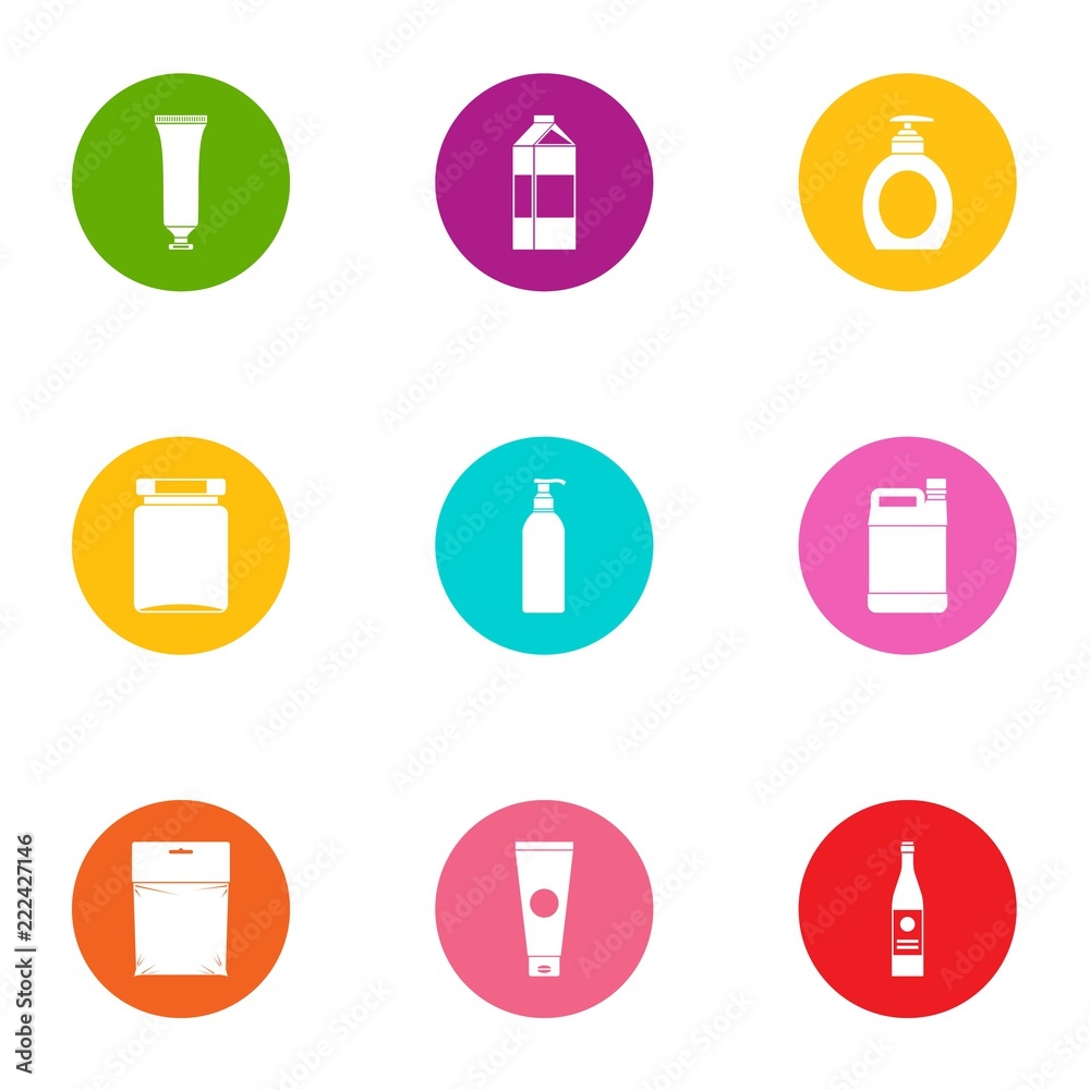 Tory icons set. Flat set of 9 tory vector icons for web isolated on white background