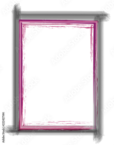 schwarz pink rosa breiter Rahmen gemalt
