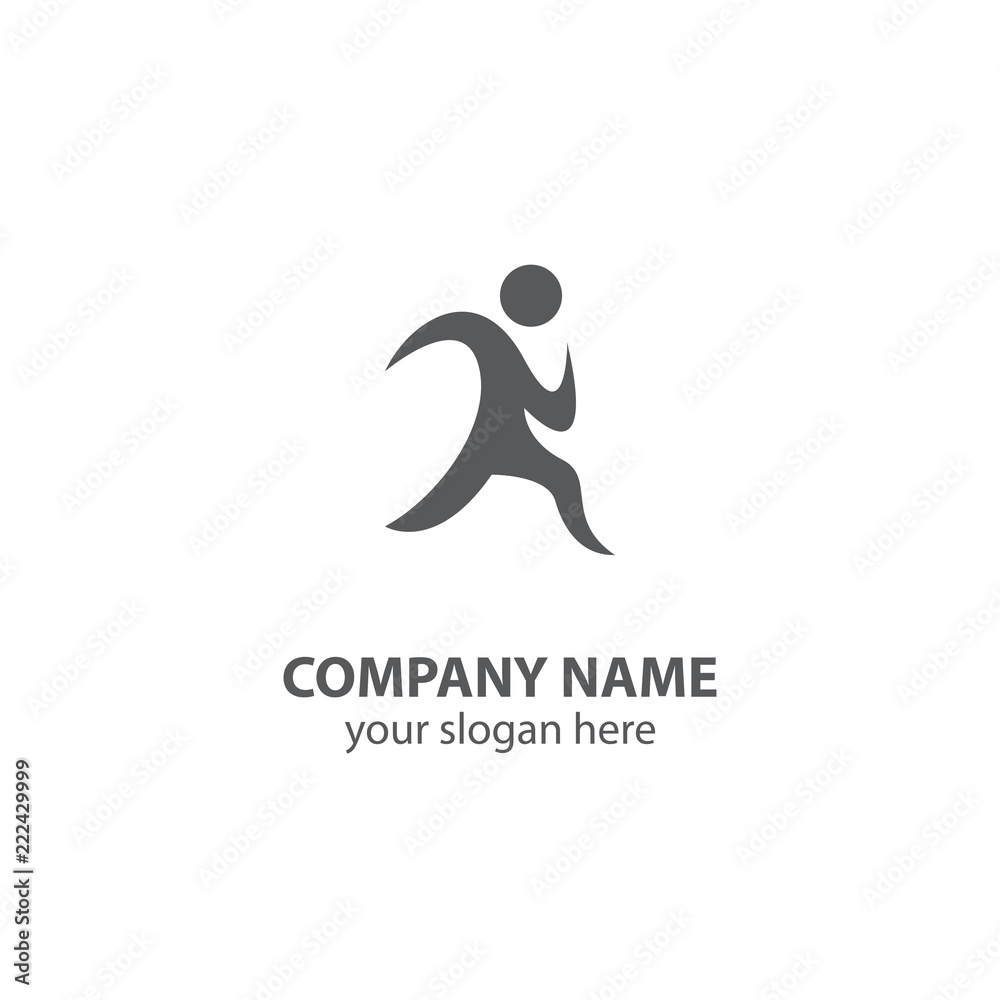 sport logo design element, people logo design vector sport logo design element, people logo design vector