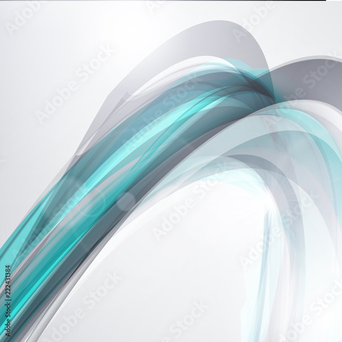 Abstract wave background for poster, flyer, bunner templates. Vector illustration photo